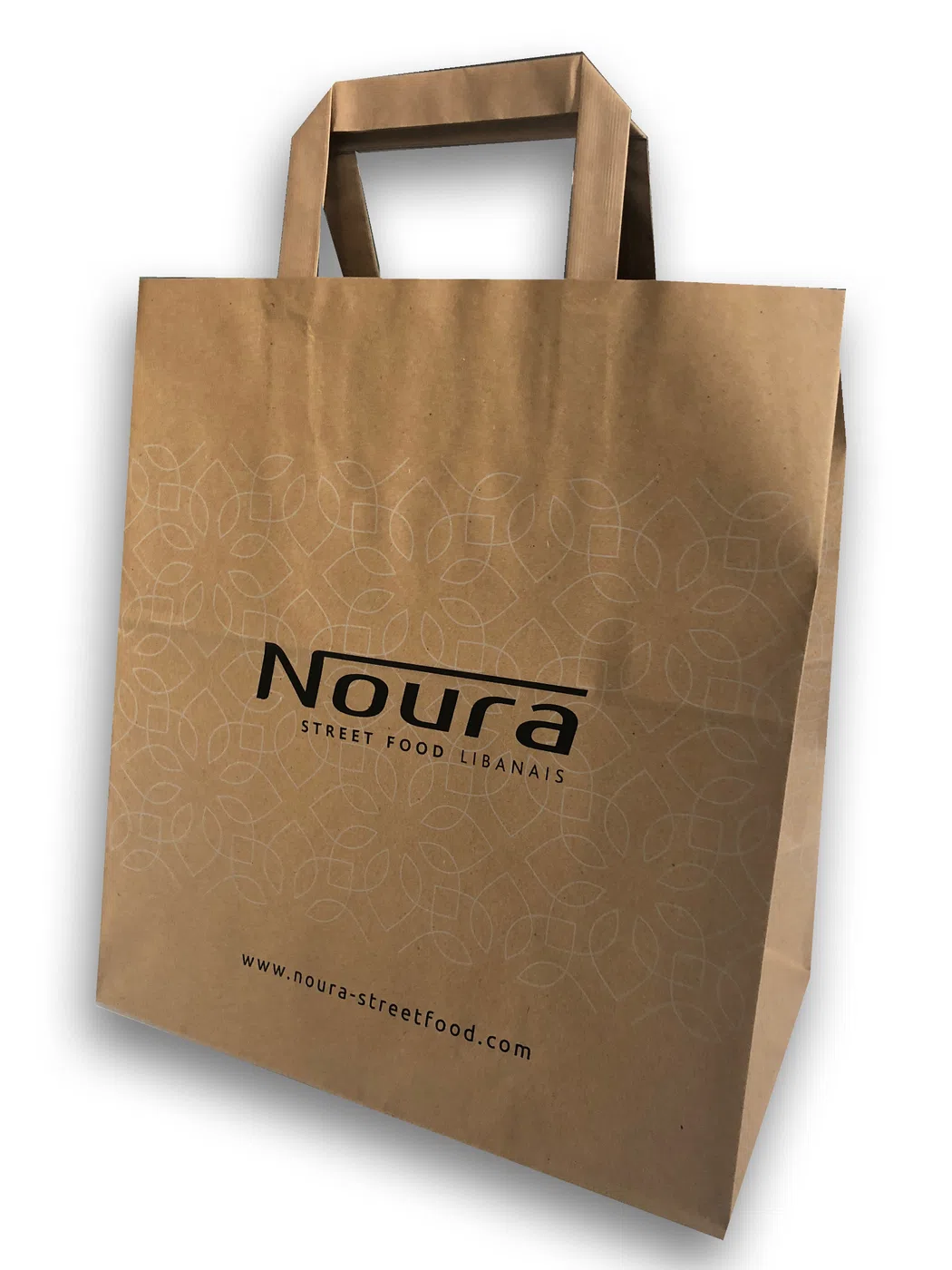 Sac kraft Noura avec poignées plates