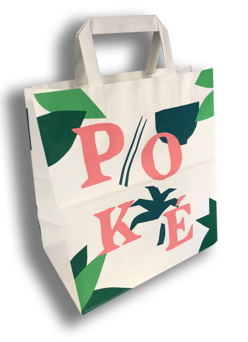 Sac blanc Maison Poké à poignées plates