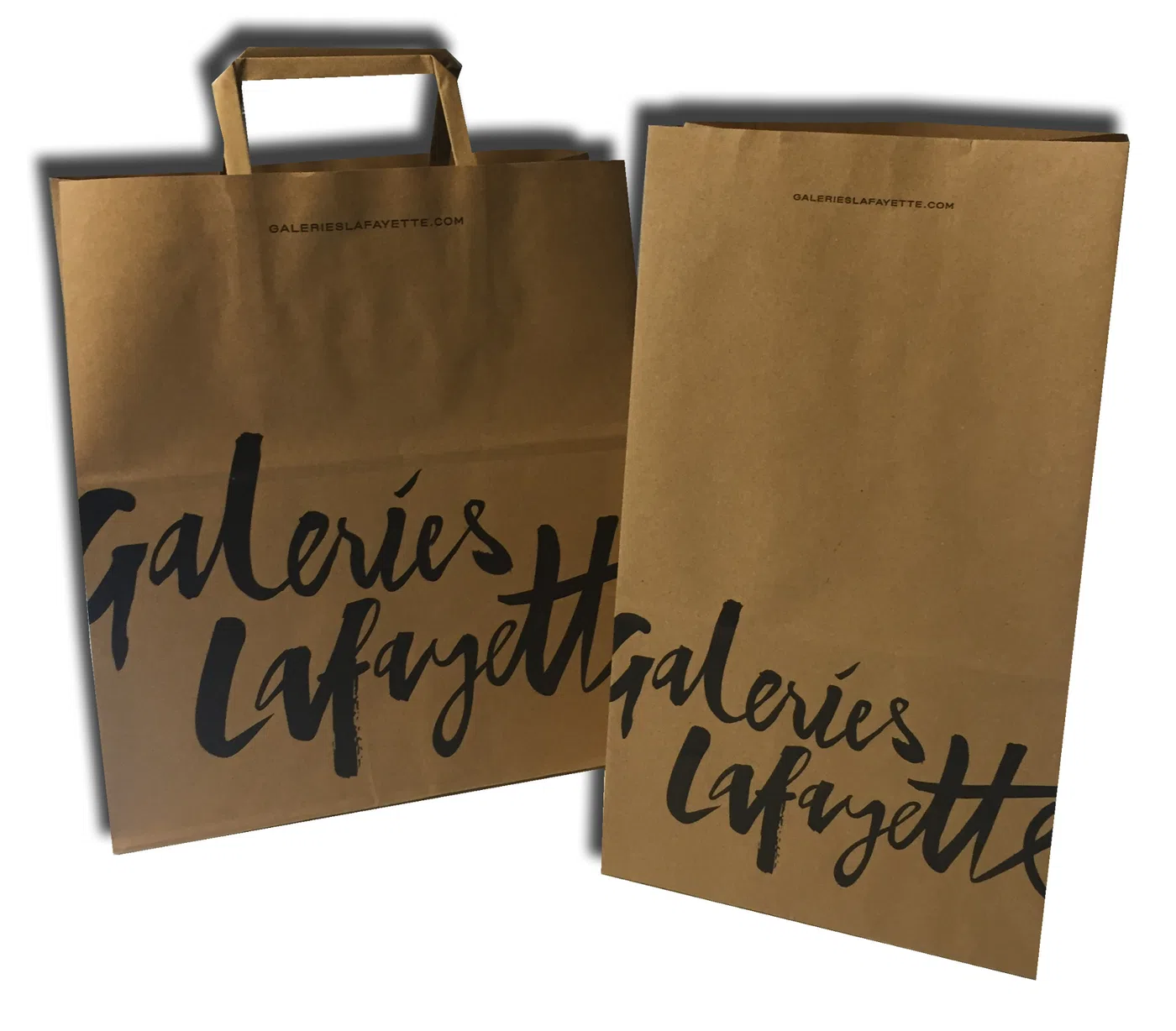 Sacs kraft Galeries Lafayette à poignées plates