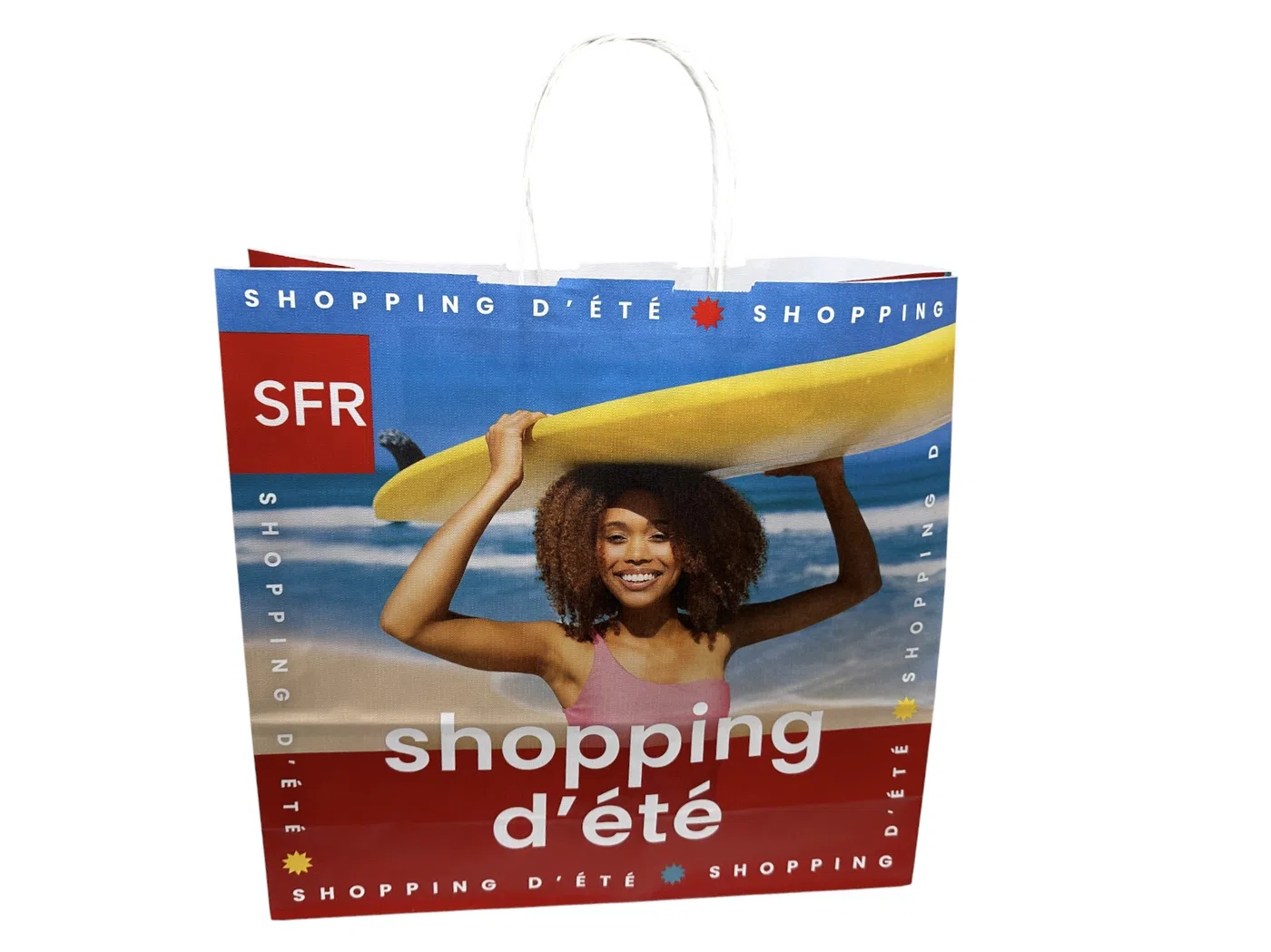 Sac SFR imprimé aux couleurs estivales