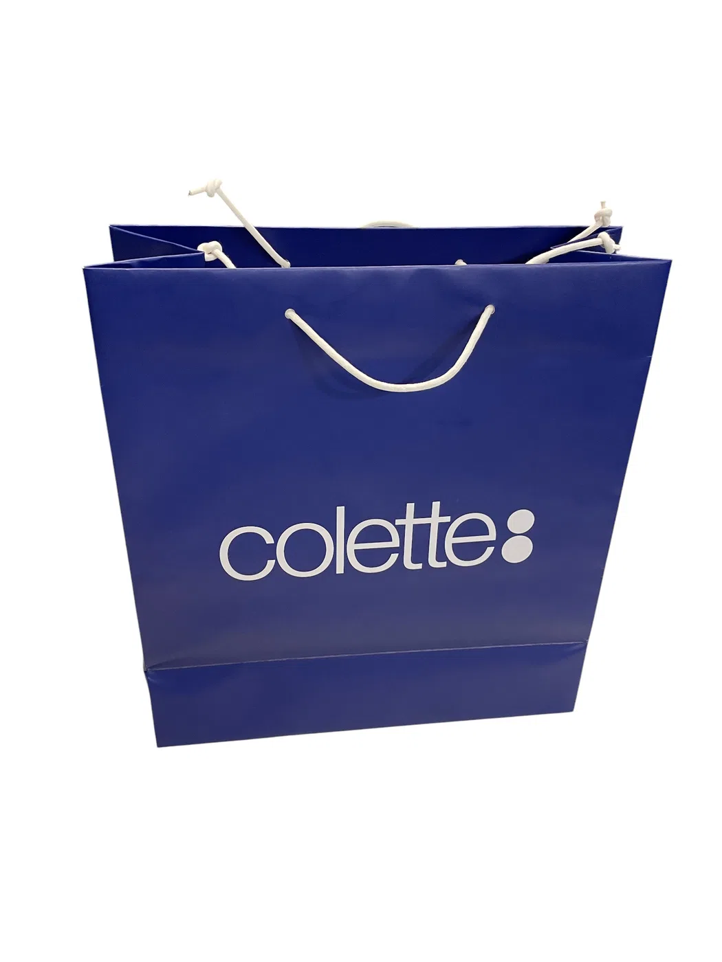 Sac bleu Colette à cordelettes